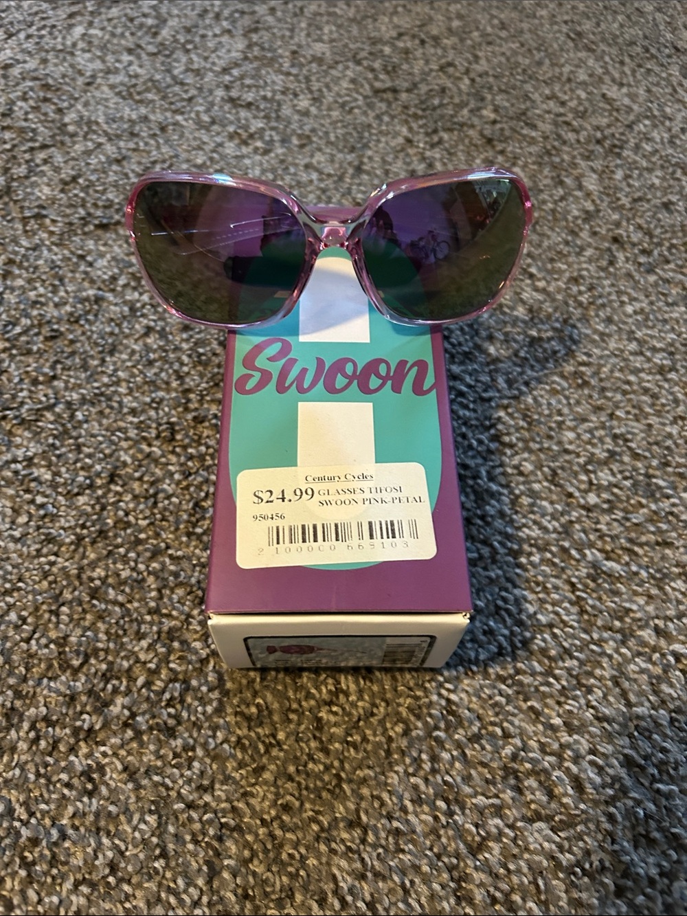 Swoon Boutique Pink Floral Frame Women's Sunglasses